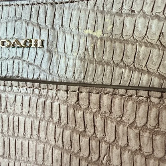 Coach Cream lizard Embossed Crossbody Bag - Picture 3 of 7
